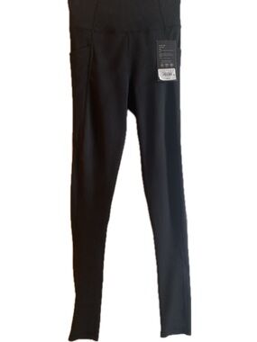 Black Kinesis Core Cube Ribbed Pocket Leggings From The Active Project XS